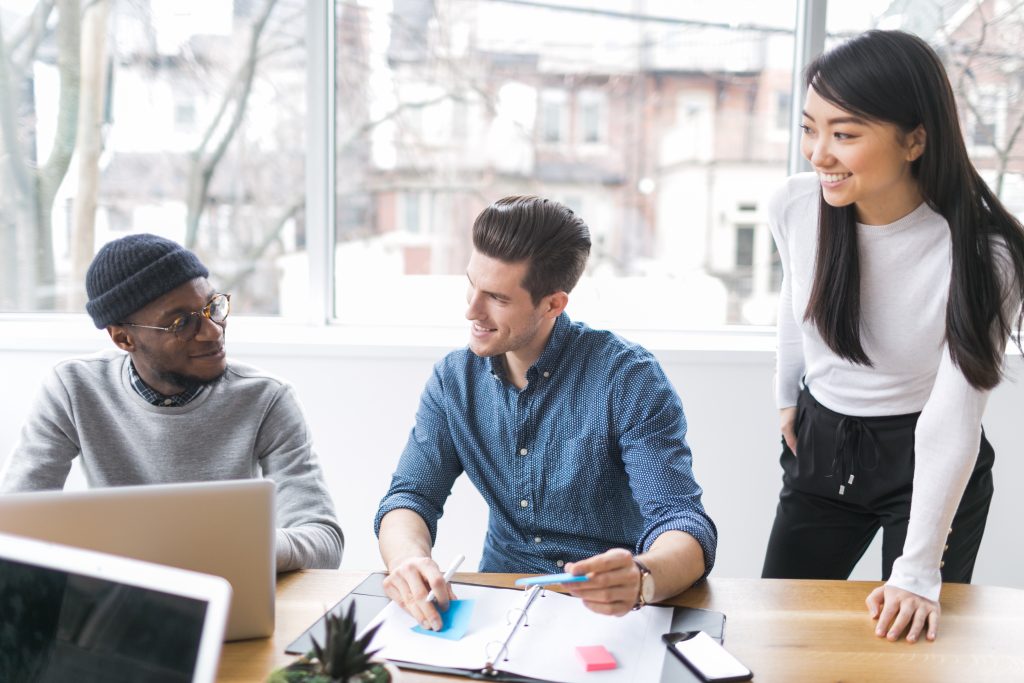 young professionals at work
